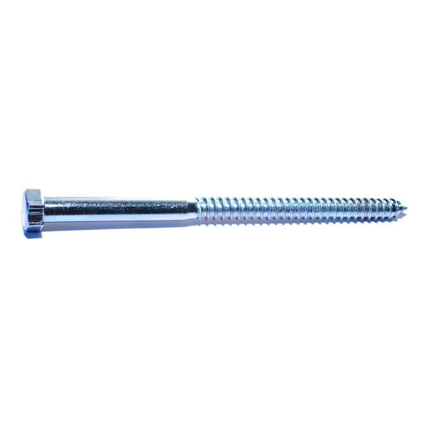 Midwest Fastener Lag Screw, 1/2 in, 8 in, Steel, Zinc Plated Hex Hex Drive, 25 PK 01341 - main